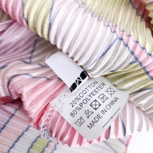 Multicolored Tunic Buttoned Down Belted Dress Sz M - Picture 7 of 8